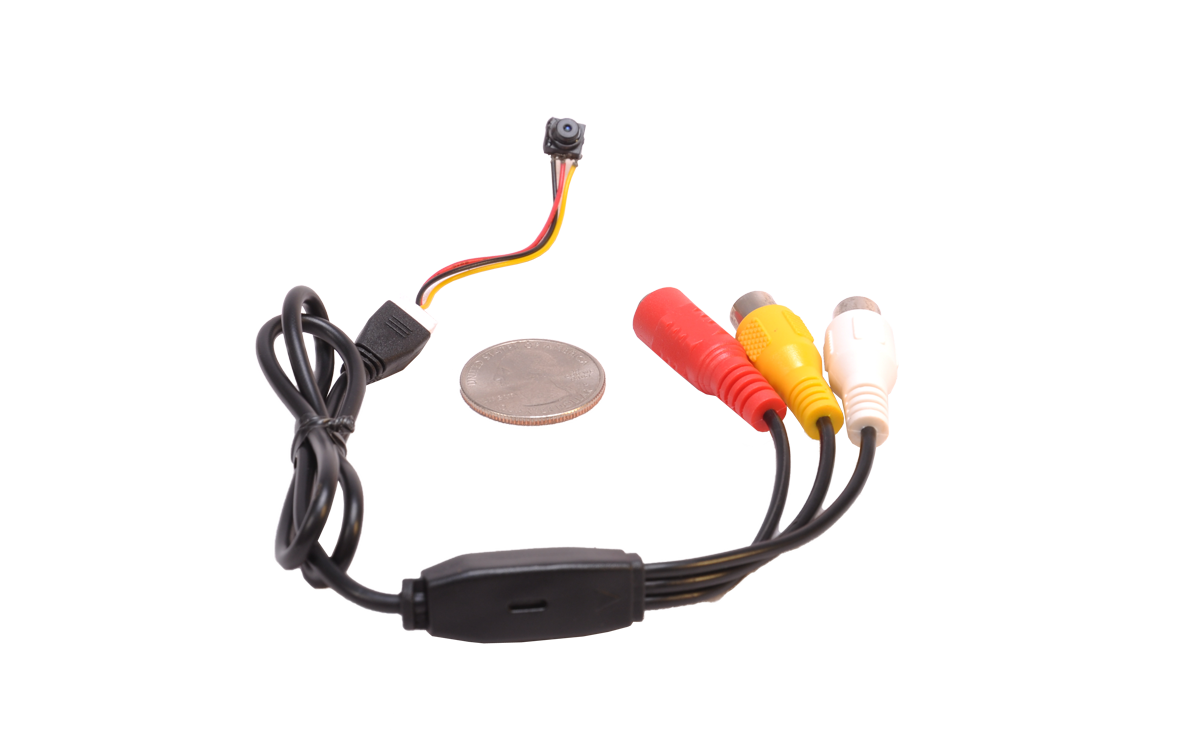 COVERT VIDEO PINHOLE CAMERA WITH AUDIO