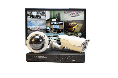 Complete camera system with dvr monitor cameras and cables