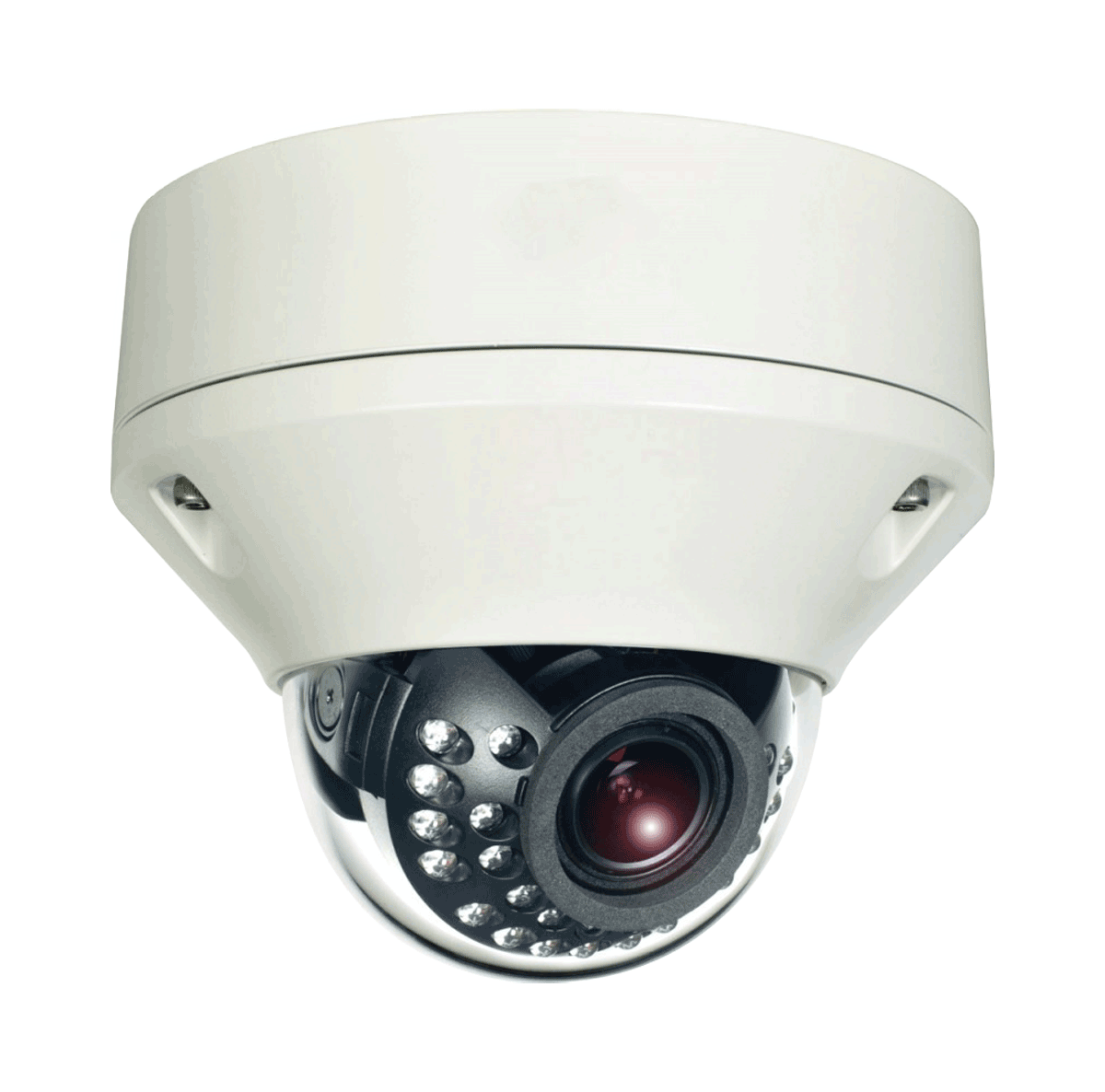 MAXSUR IR IP Camera with Rugged Vandal Resistant Weatherproof Housing and Zoom Lens