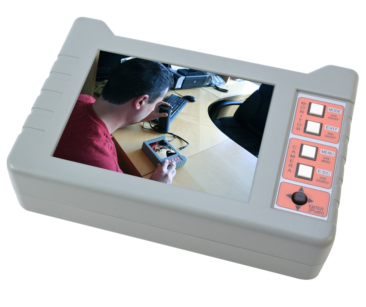 MAXSUR Covert Video Installation Monitor with Color LCD and Built In Power