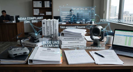 NDAA, TAA, FCC & Blue UAS Explained: A Public Safety Technology Procurement Guide