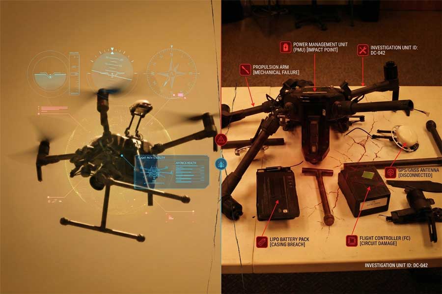 Professional drone operations illustrating common crash risks and prevention practices