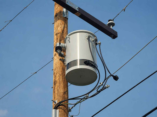 covert utility pole transformer camera mounted on distribution pole