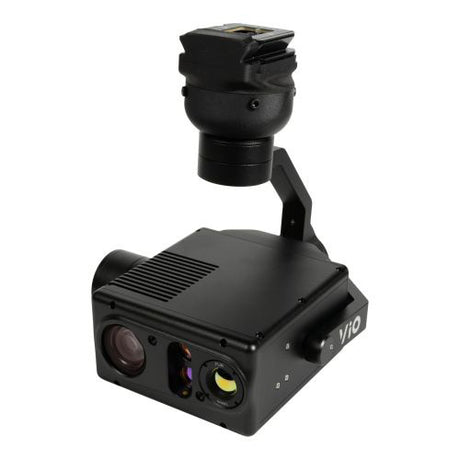Black camera or sensor module with 'VIO' branding on a white background
