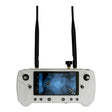 herelink drone ground station system with screen on and antennas up