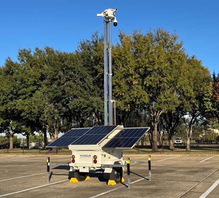 Surveillance trailer with storage for gear