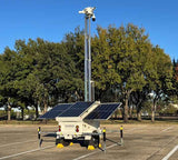 Surveillance trailer with storage for gear