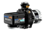 Inertial Labs RESEPI inertial measurement unit with a black housing, silver metal components, and a black label displaying product details, shown on a white background.