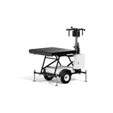 Verkada mobile surveillance trailer with mast down
