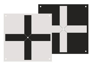 Rothbucher RSL512 double-sided cross drone ground control target