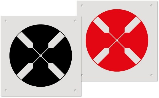 Rothbucher RSL532 double-sided circle drone ground control target