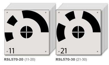 Rothbucher RSL570 numbered drone ground markers for number ranges 11 through 30