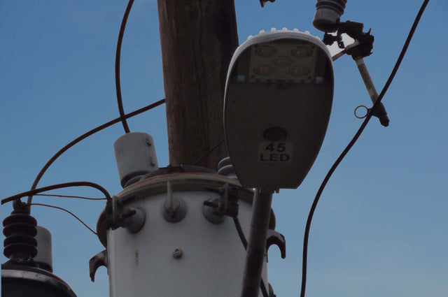 covert street light camera in use