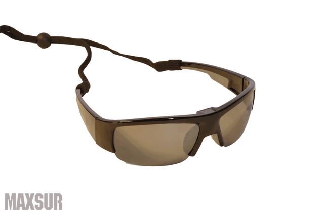 covert video sunglasses with top mount lens for wearing down during operations