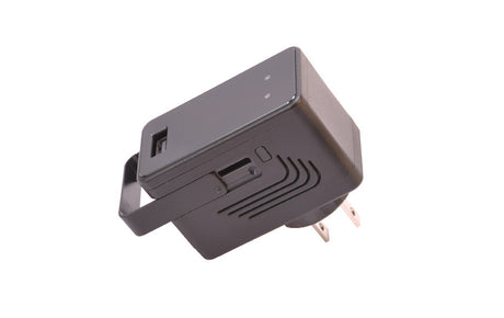 SD Card slot for covert wall charger camera