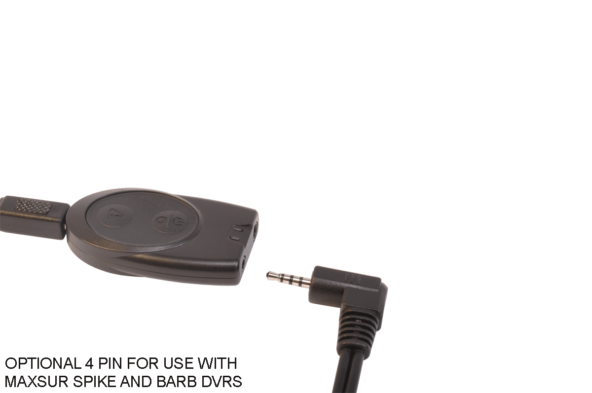 optional 4 pin connector for maxsur spike and barb dvrs