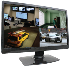 Video monitor for command center prison security and smart city surveillance 