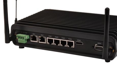 MAXSUR Network Video Recorder for Pole Camera with integrated cellular modem and IO ports