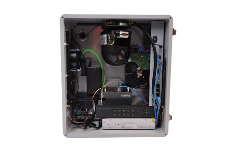 MAXSUR GBOX Covert Pole Camera with integrated NVR Cellular Modem PTZ and Active Cooling 