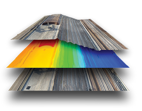 PIX4D Crime Scene Mapping System illustration of Digital Surface Model orthomosaic layers 
