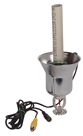 Covert sprinkler camera 