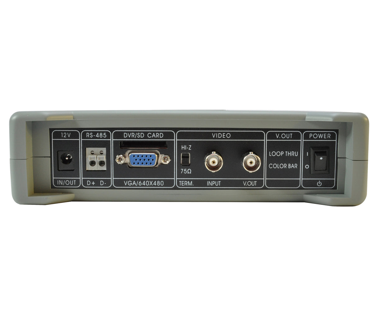 MAXSUR Covert Video Installation Monitor with Inputs and Control Ports